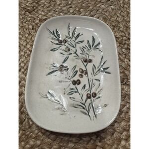 Chad Bennett Ceramic Trinket Dish Olive Holly